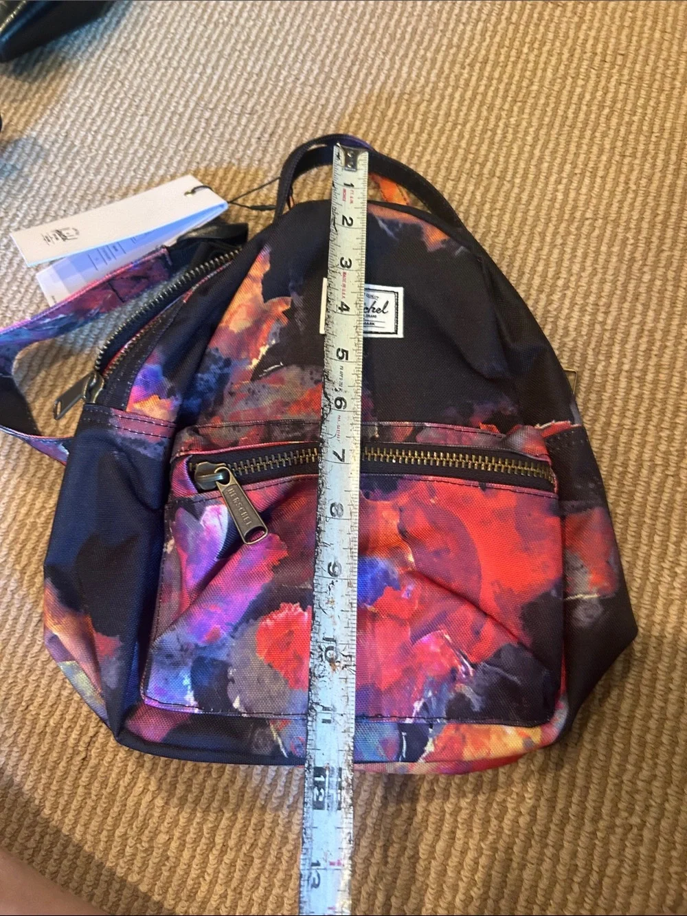 NWT Herschel Supply Company nova mini watwrcolor floral Multicolor Backpack
